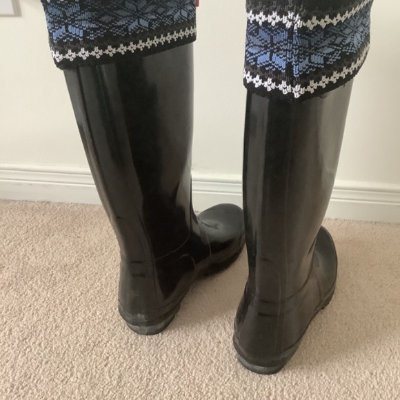 HUNTER Nordique blue socks for knee high boots - Picture 4 of 6